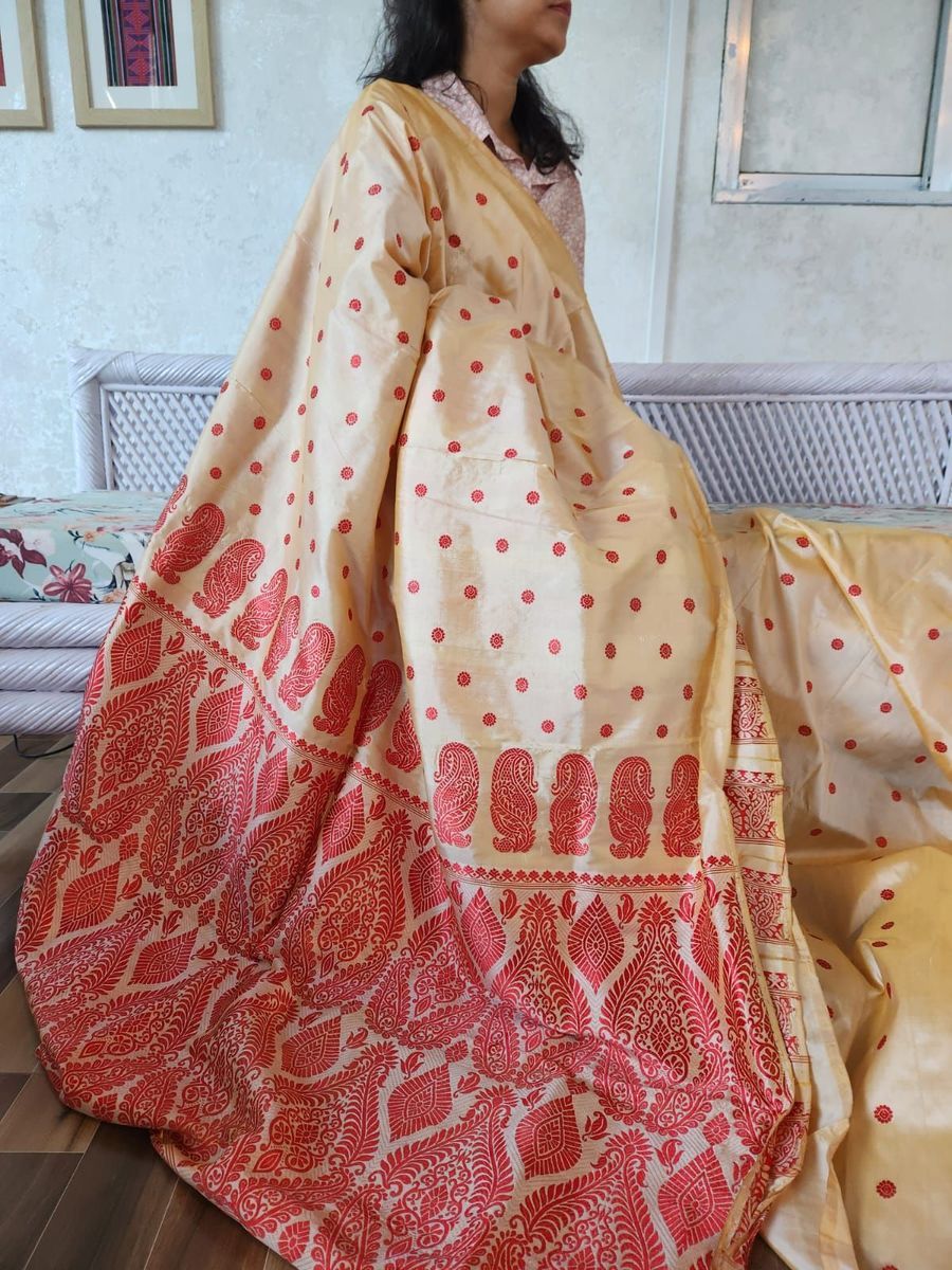 Mulberry Silk Saree view 2