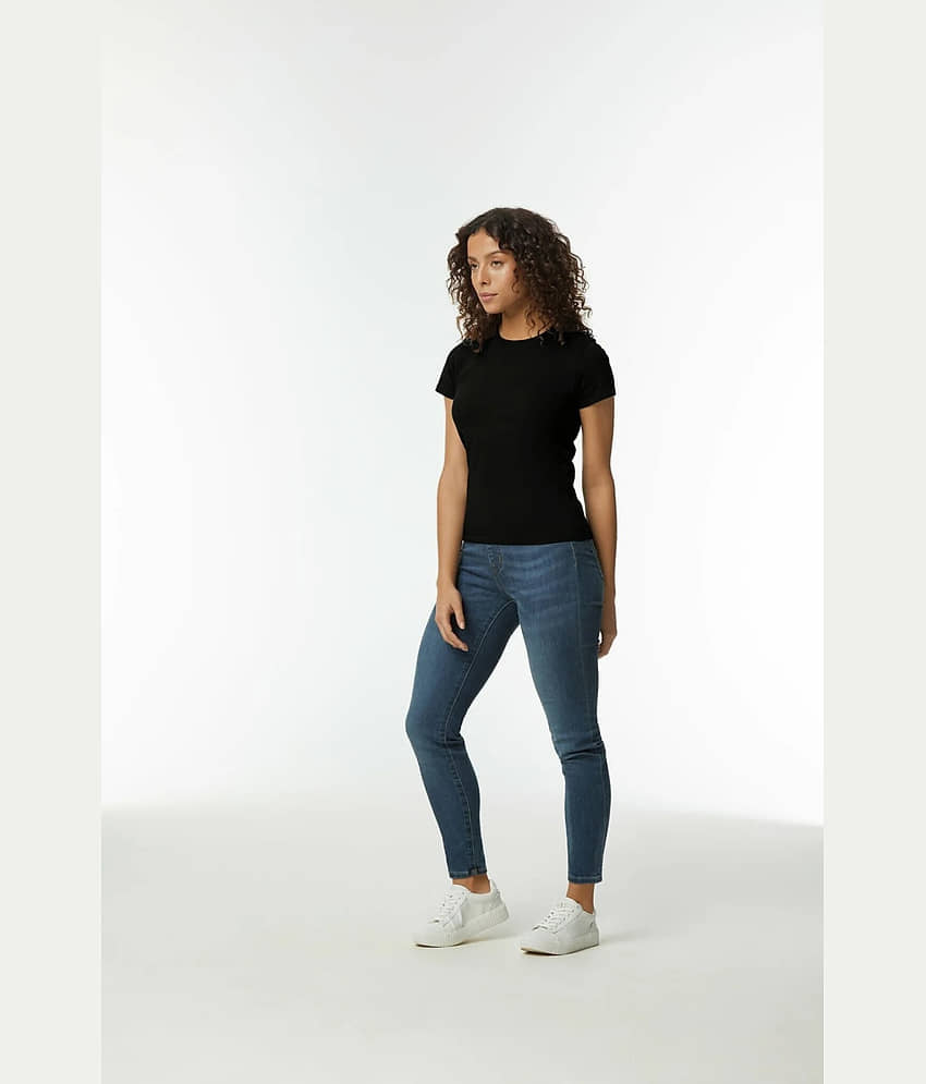 Gildan Women Cotton Solid Regular Fit Round Neck T-Shirt ( Multicolor 1 ) view 2