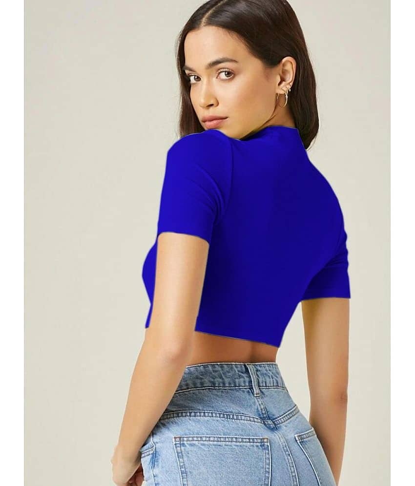 Dream Beauty Fashion Women's Polyester Crop Top ( White ) view 2