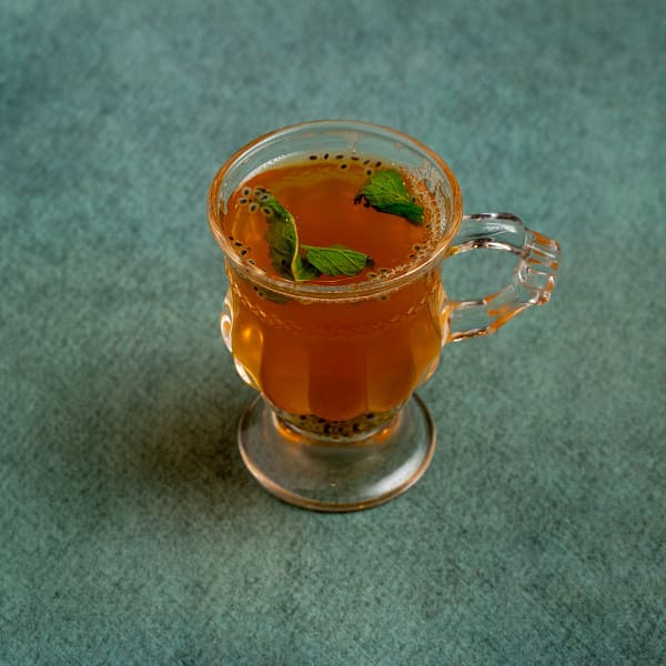 Lemon honey and ginger tea