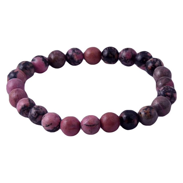 Rhodonite Bracelet Healing and Vastu, Meditation, Protection Stylish Bracelet for Girls/Boys/Women(KI_146) by Krishna Impex view 2