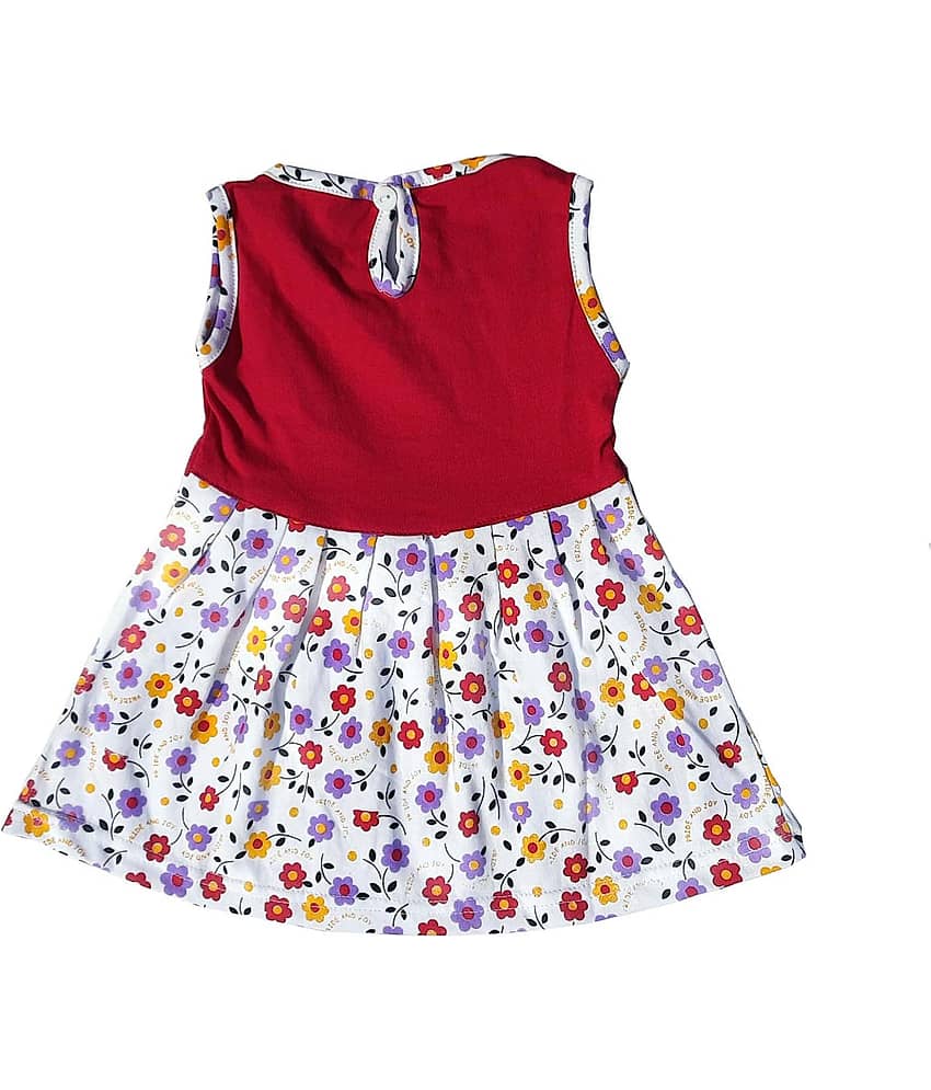 TRITI Baby Girls 100% Cotton Frocks ( Pink ) view 2