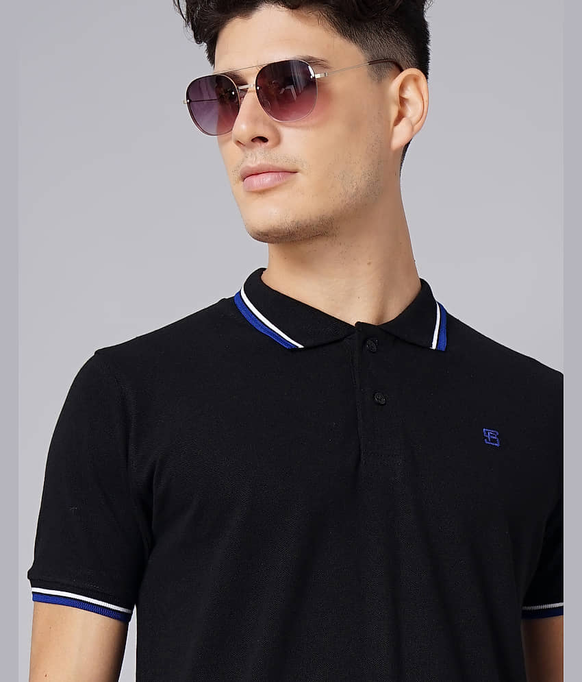 Paul Street Pack of 2 Cotton Slim Fit Solid Half Sleeves Men's Polo T Shirt ( Multicolor ) view 2