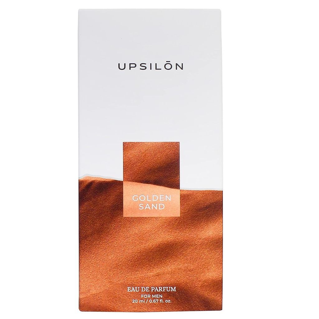 UPSILON Golden Sand Eau De Parfum - 20ML Premium Long Lasting Fresh & Powerful Fragrance Mens Perfume Spray Travel Friendly Luxury Parfum Scent view 2