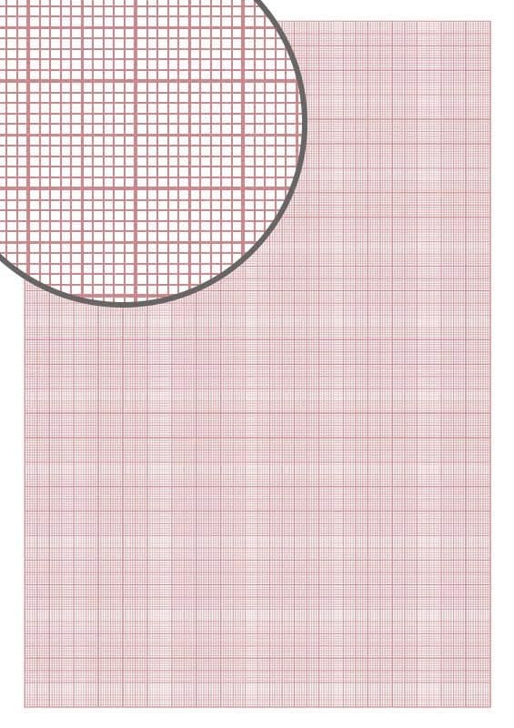 1 mm Red Graph Paper A4 Size (Pack of 100) – 8 x 11 Inch Loose Sheets – Quad Ruled Grid Paper for Graph Plotting, Statistics, Engineering, School & College Projects – Multipurpose Red Graph Sheets view 2