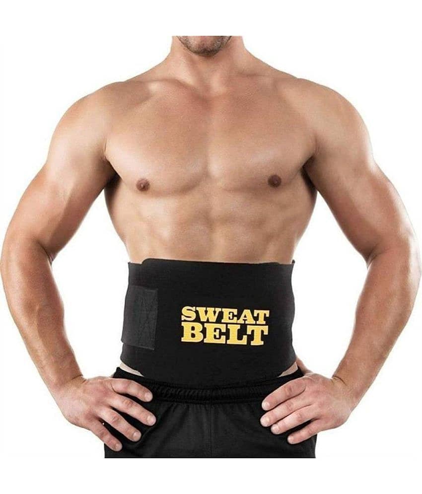 HORSE FIT Combo of Belt with Skipping Rope for Men, Women, Weight Loss, Kids, Girls, Children, Adult - Best in Fitness, Sports, Exercise, Workout Black view 2