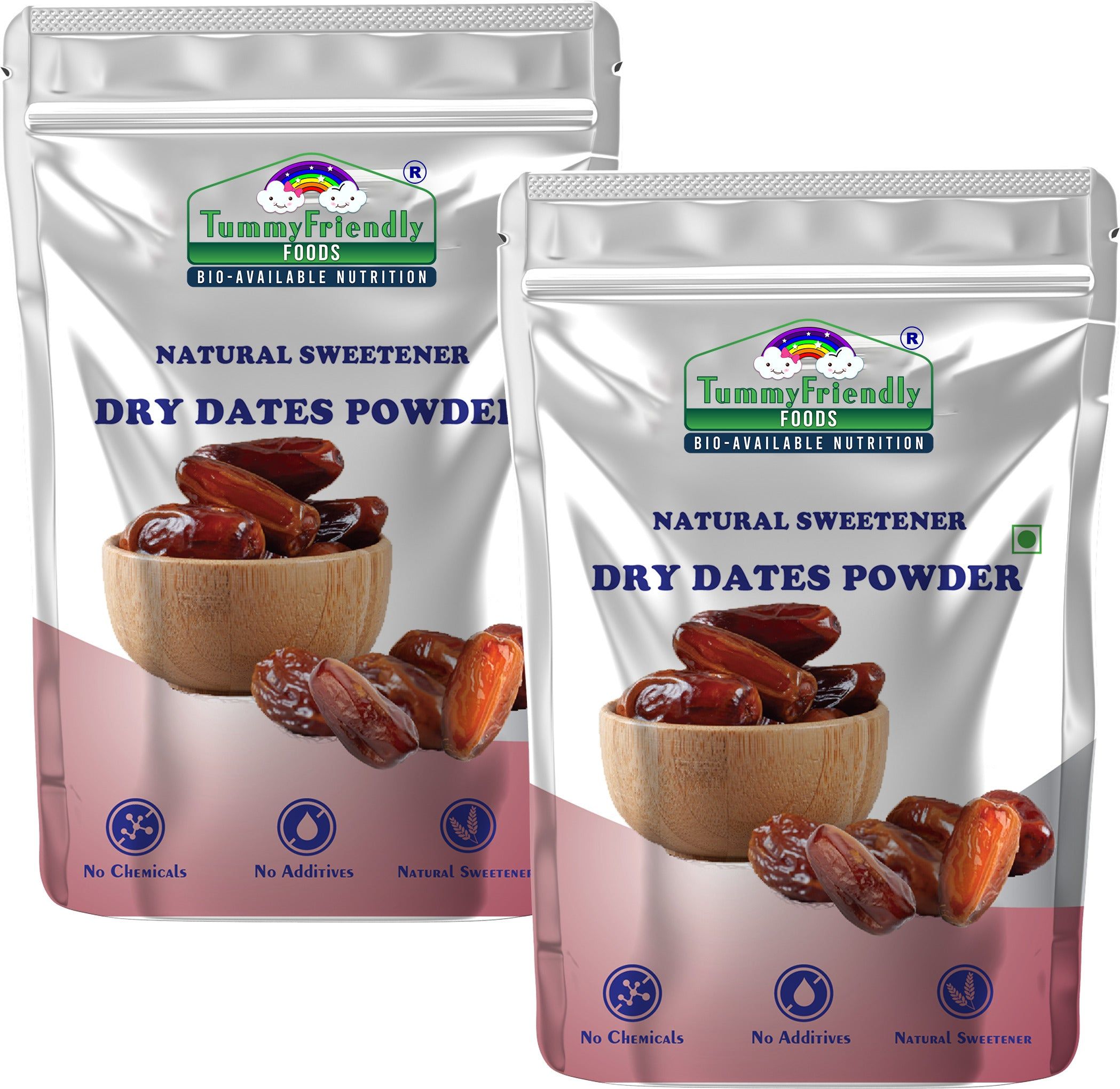 TummyFriendly Foods Dry Dates Powder from Premium Arabian Dates, Kharek Powder, Cereal, 200 gm Each (Pack of 2)