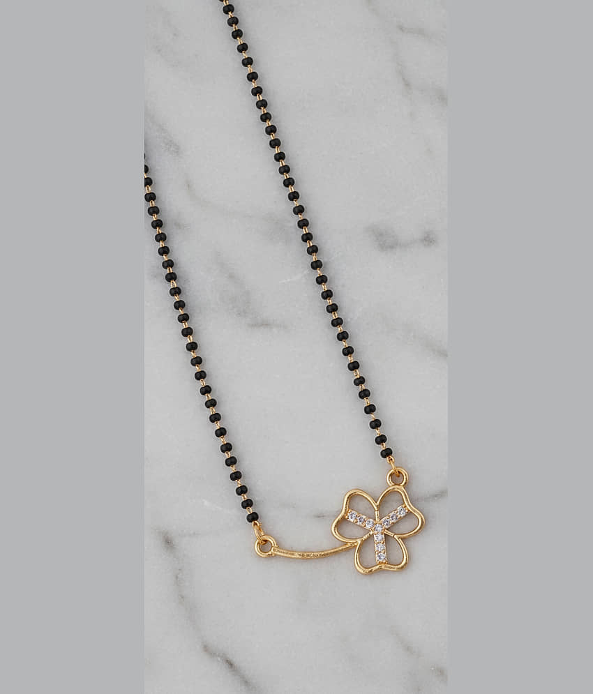 NIJU Golden Mangalsutra ( Pack of 5 ) view 2