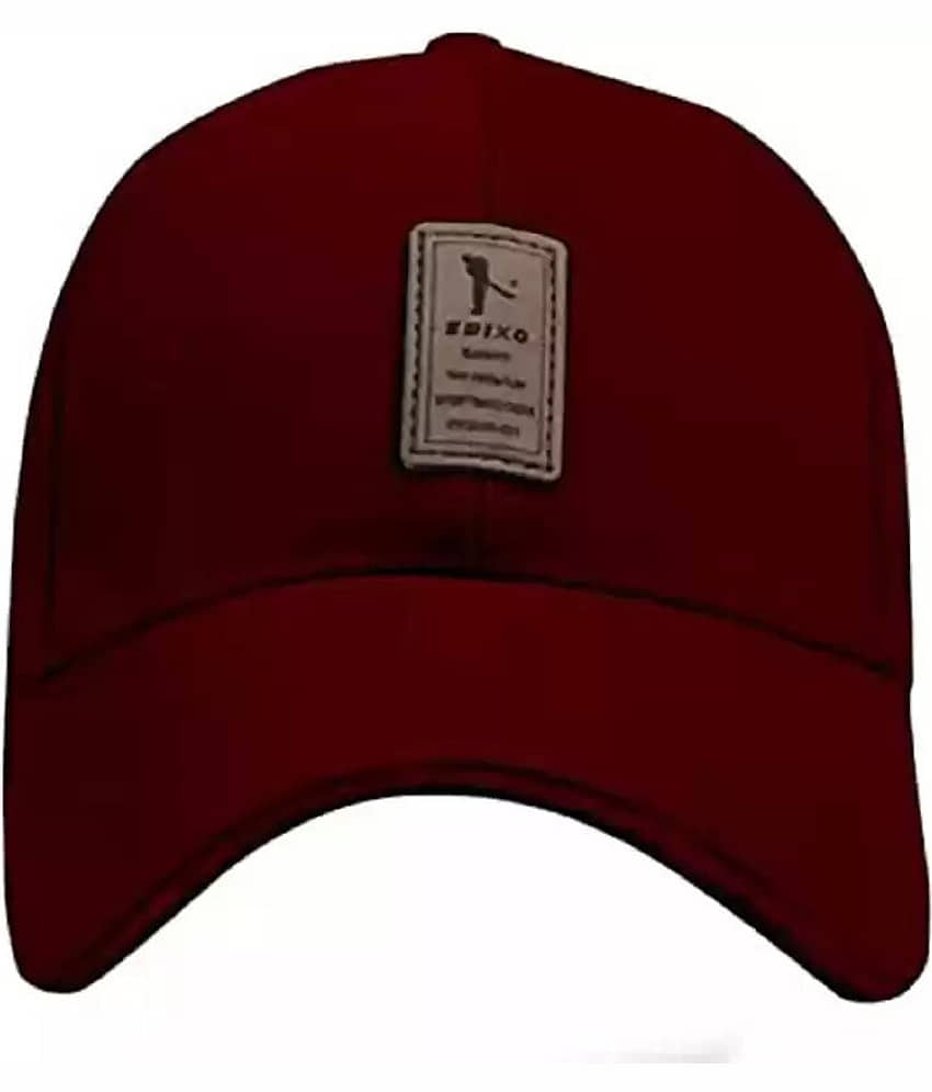 Babji Pack of 2 cotton Men's Cap ( Maroon ) view 2