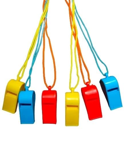 Whistle Toy Seeti Multi-Colour Birthday Return Gift (12 Pcs) view 2