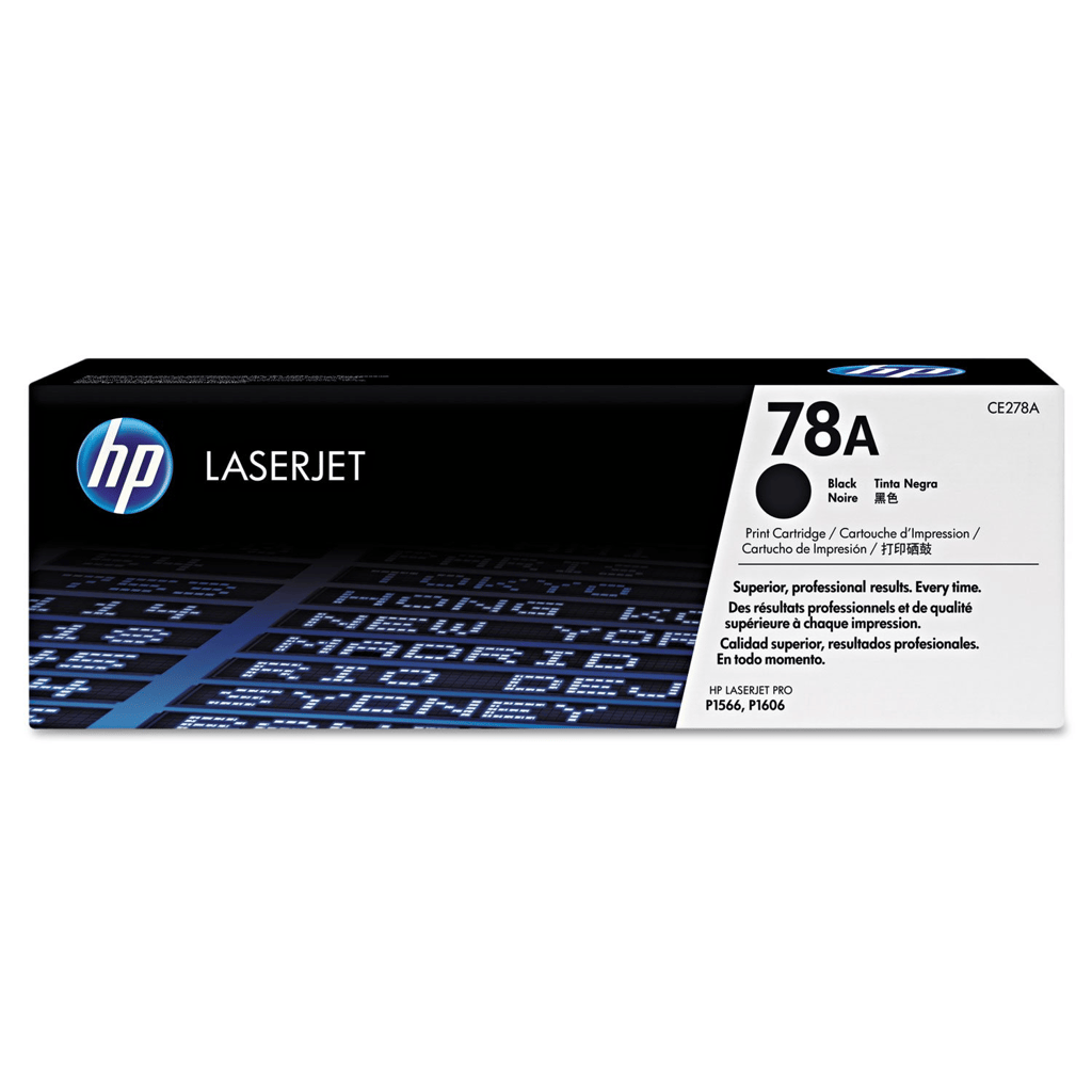 HP 278A Black Original LaserJet Toner Cartridge (CE278A) for HP LaserJet Pro M1536dnf, M1536dnf+, P1566, P1606, M1530 Series Printers view 2
