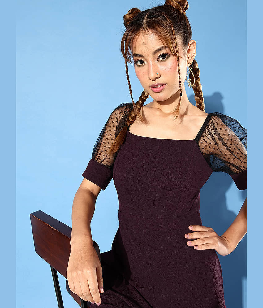 Miss Chase Purple Polyester Regular Fit Women's Jumpsuit ( Pack of 1 ) view 2