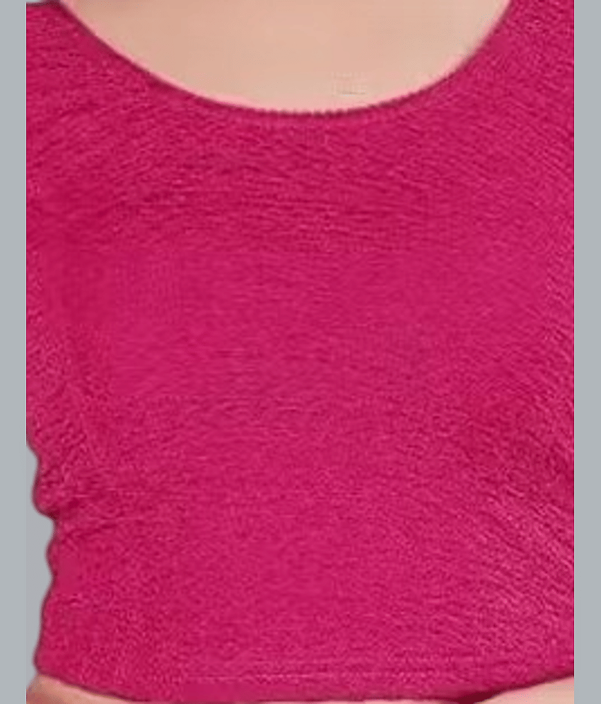 Bulbul Lycra Readymade without Pad Round Neck Women's Blouse ( Rani ) view 2