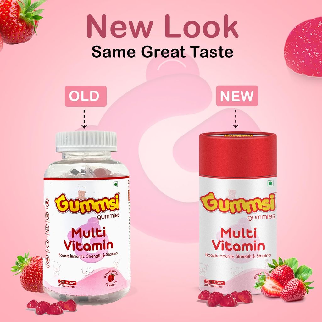 Gummsi Multivitamin Gummies | With Fiber, Zinc, Iron | 30 Gummies view 2