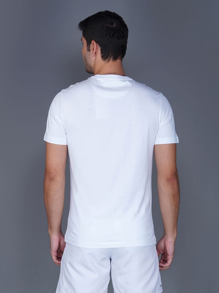 Men's Casual Cotton Jersey Tee White view 2