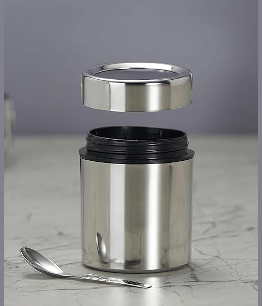 STEEPLE Steel Silver Spice Container ( Set of 12 ) view 2