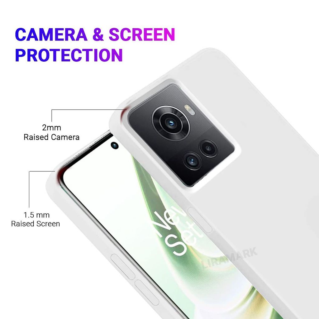 LIRAMARK Liquid Silicone Soft Back Cover Case for OnePlus 10R 5G / 1+10R 5G view 2