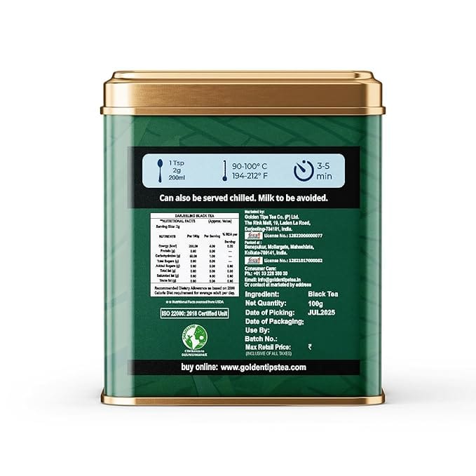 Golden Tips Clonal Brilliance Castleton Tea Estate Black Tea Second Flush (100 gram-50 Cups) view 2