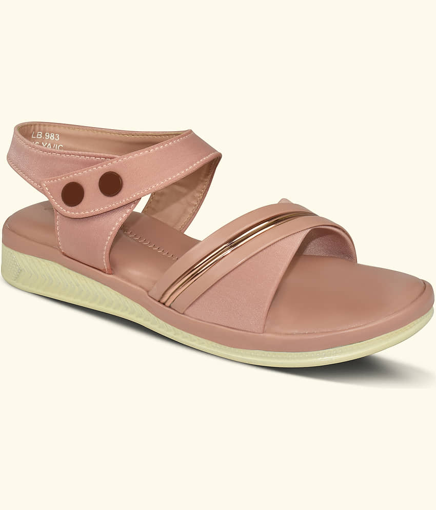 Ajanta Pink Women's Flats view 2