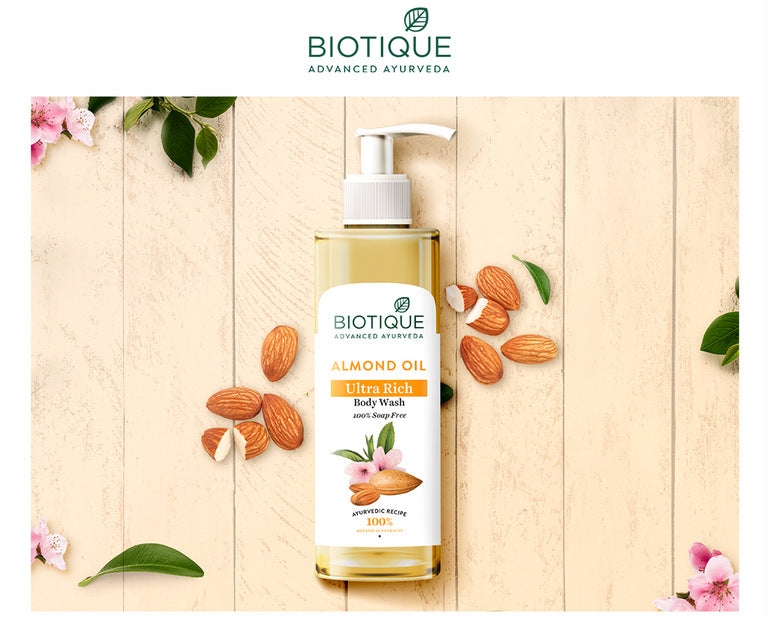 Biotique Almond Oil Ultra Rich Body Wash 200ml view 2