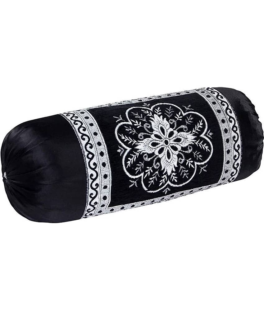 MAHALUXMI COLLECTION Set of 2 Velvet Bolster Covers (Size - 16 In X 35 In) view 2