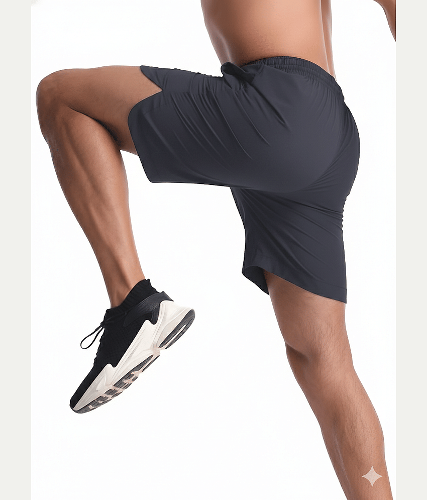 PERSONALITEE Black Polyester Lycra Men's Running Shorts ( Pack of 1 ) view 2