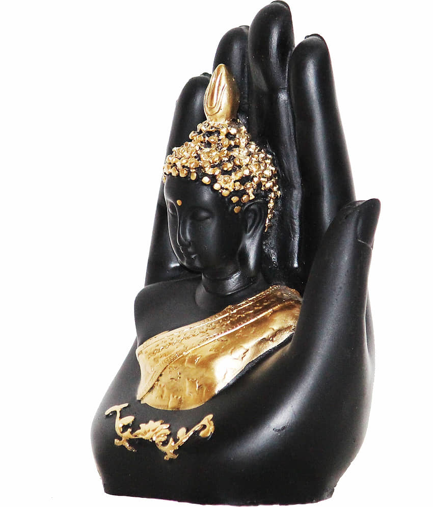 BECKON VENTURE Palm Buddha Showpiece 19 cm - Pack of 1 view 2