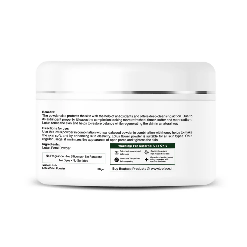 Lotus-powder-hair-growth-irritates-skin-inflamed-skin-blemishes-dark-spots view 2