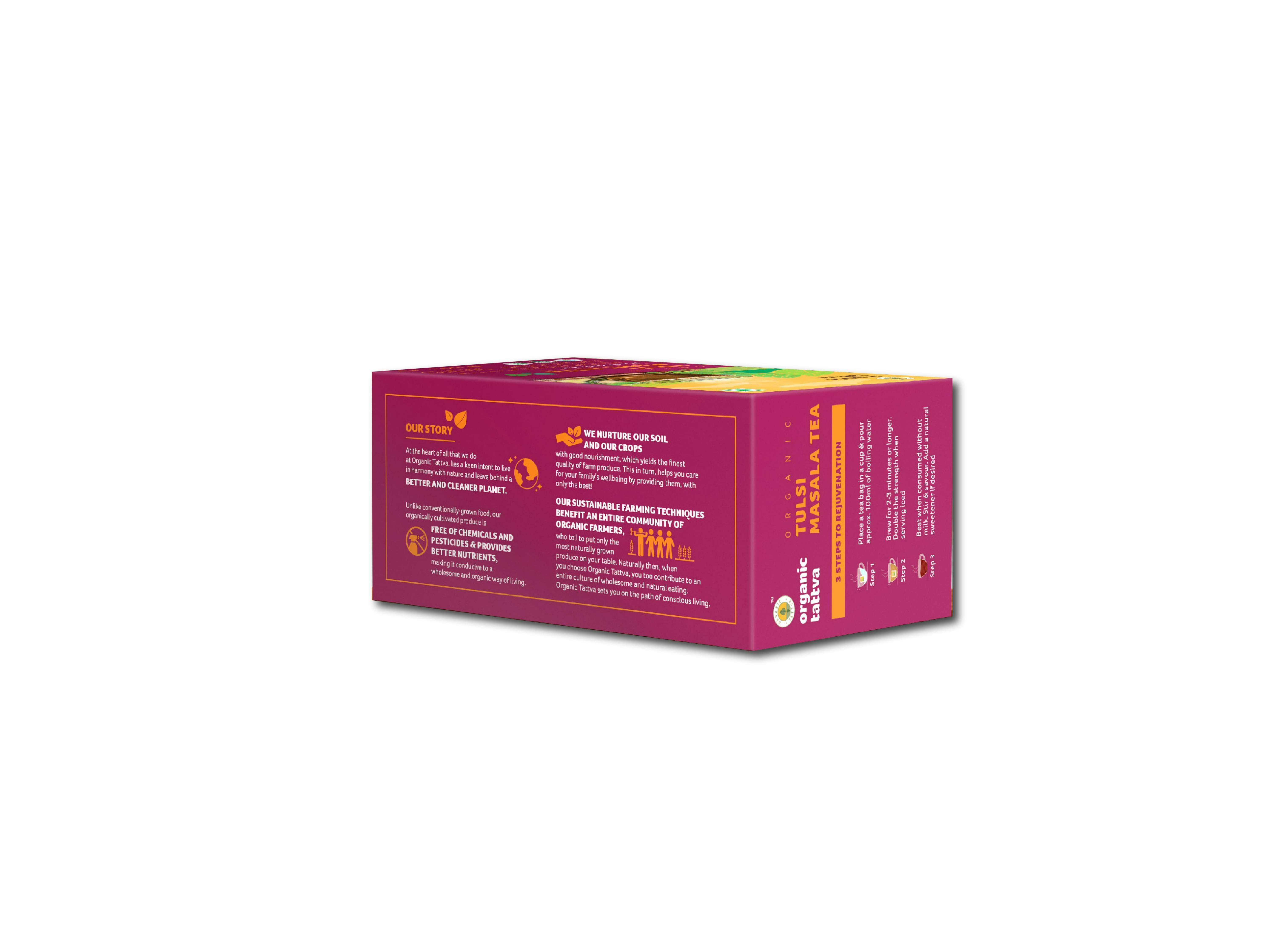Organic Tulsi Masala Tea (20 teabags) 40g view 2