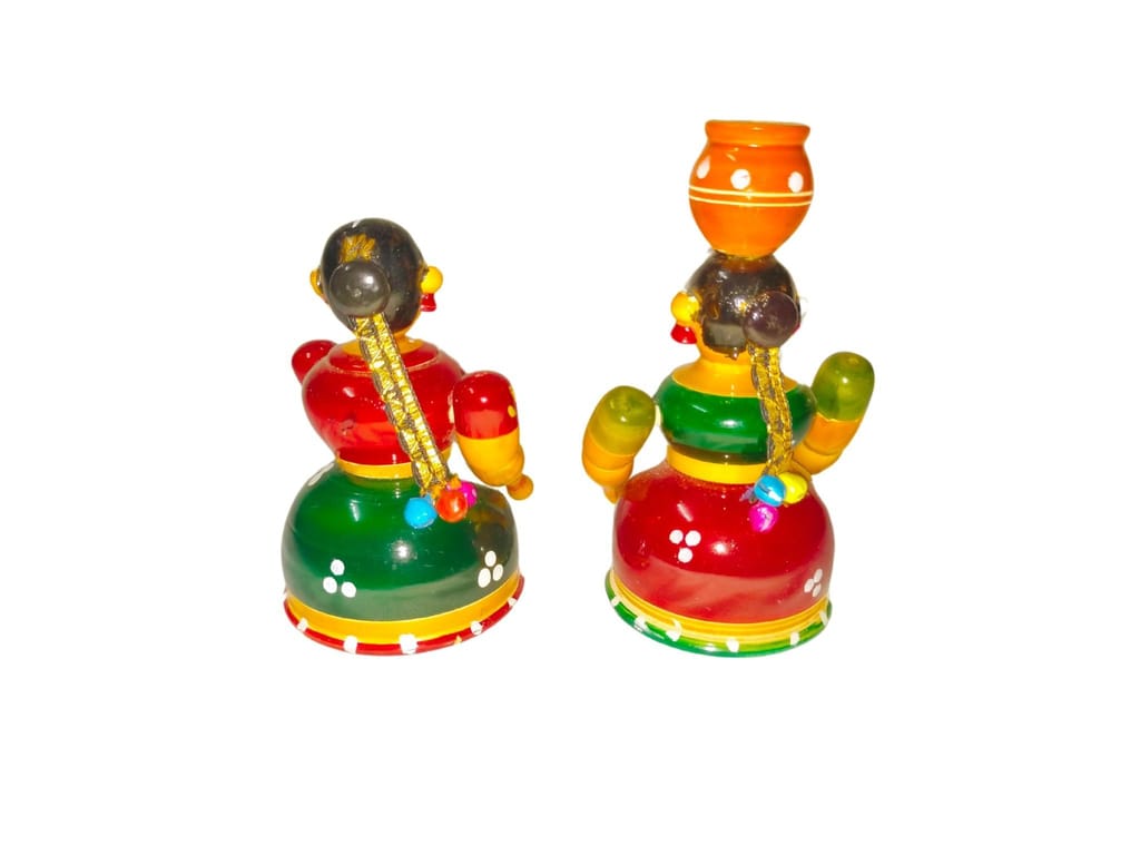Etikoppaka Handicrafts Wooden Butta Bommalu view 2