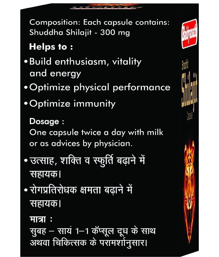 Baidyanath Nagpur Shilajit - Cap 30 (Pack Of 1) view 2
