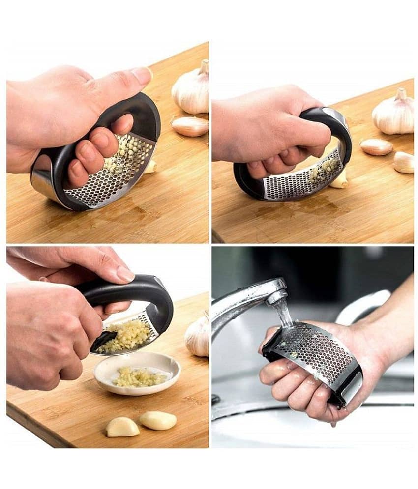 purple dust Stainless Steel Vegetable Grater ( Pack of 1 ) - Black view 2