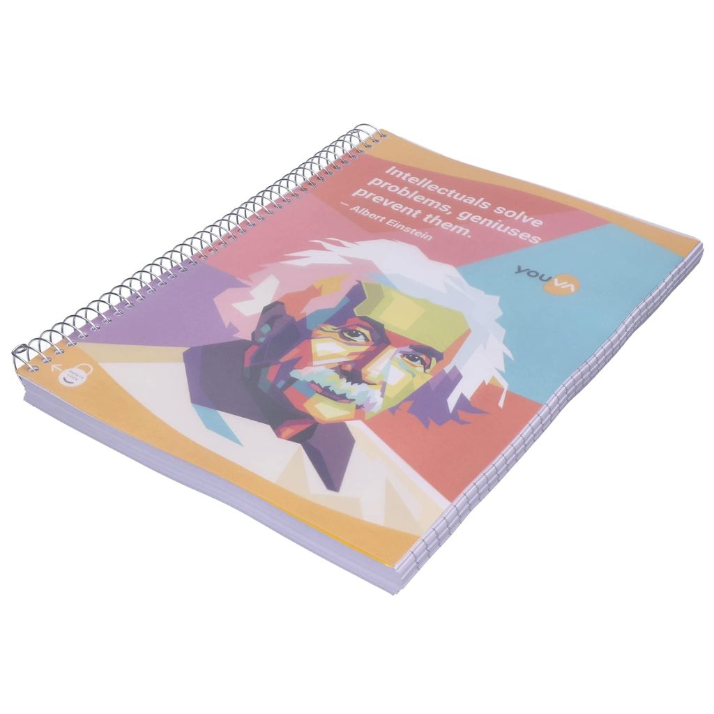 Navneet Youva | Poly Spiral Long Note Book | 21 x 29.7 (A4) | Single Line | 400 pages For Personal, Office and College use. view 2