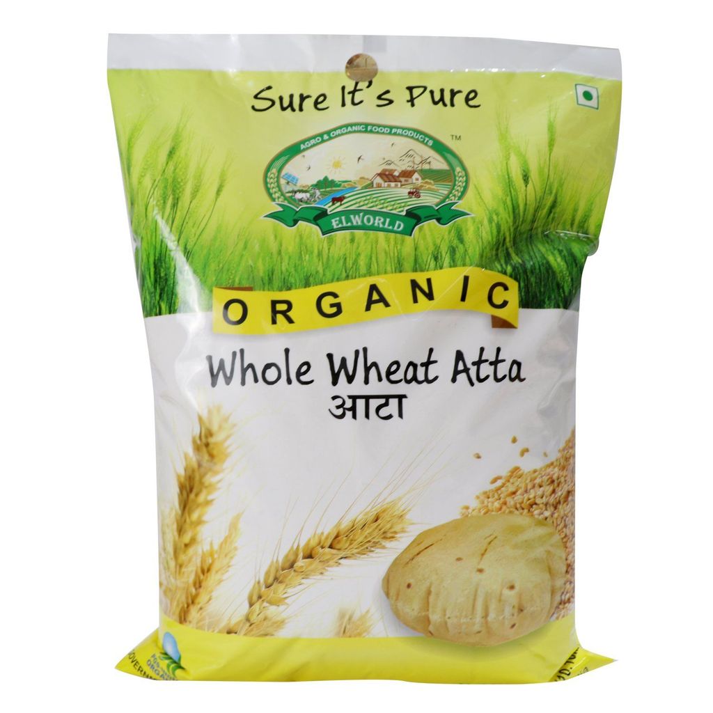 ELWORLD AGRO & ORGANIC FOOD PRODUCTS Sharbati Whole Wheat Chakki Atta/Flour Fresh, 5 Kg (Pack Of 2) view 2