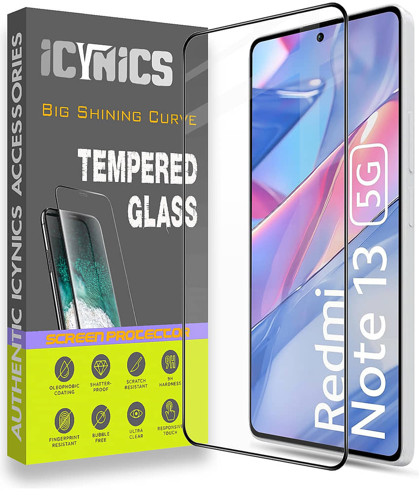 Icynics Tempered Glass Compatible For Redmi Note 13 5G ( Pack of 1 )