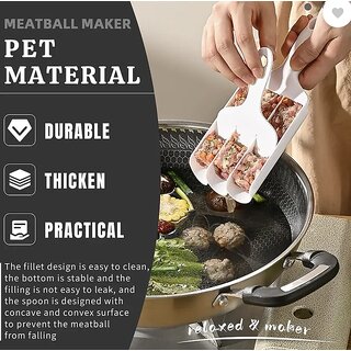 Multiuse Fritters Maker, Plastic Meatball,Pakoda Maker Scoop Kitchen Tool-1 Pc Kitchen Scoop view 2