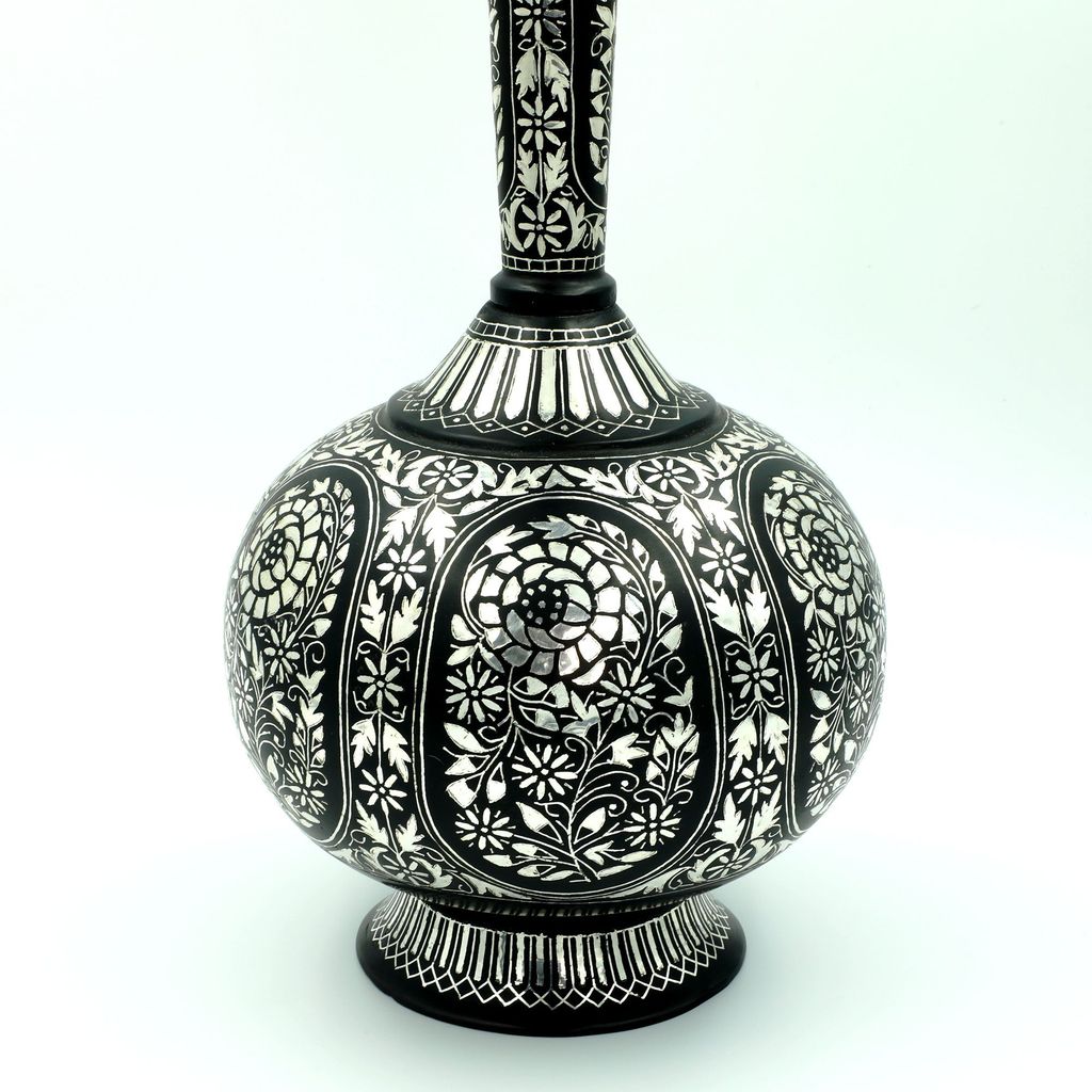 Bidri Ware Surya Vase Antique Sheet Chura (1TMTDCOKA09794) view 2
