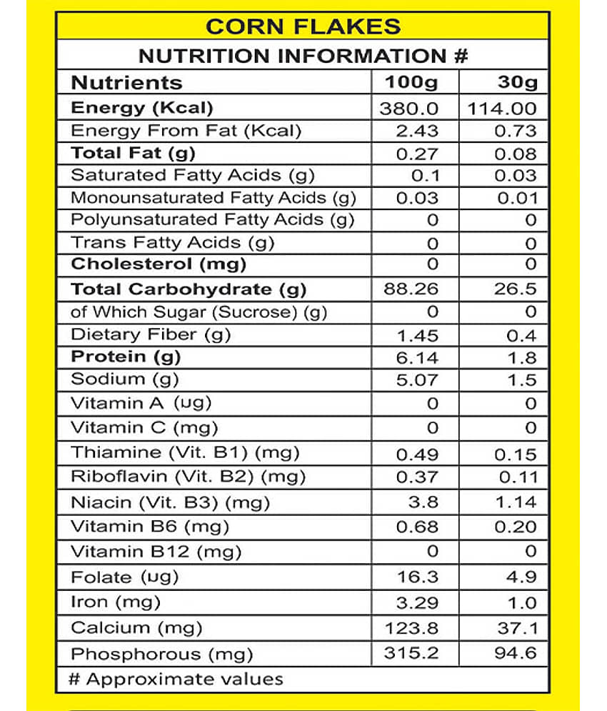 8 AM No Added Sugar Corn Flakes 500 gm Pack of 2 view 2