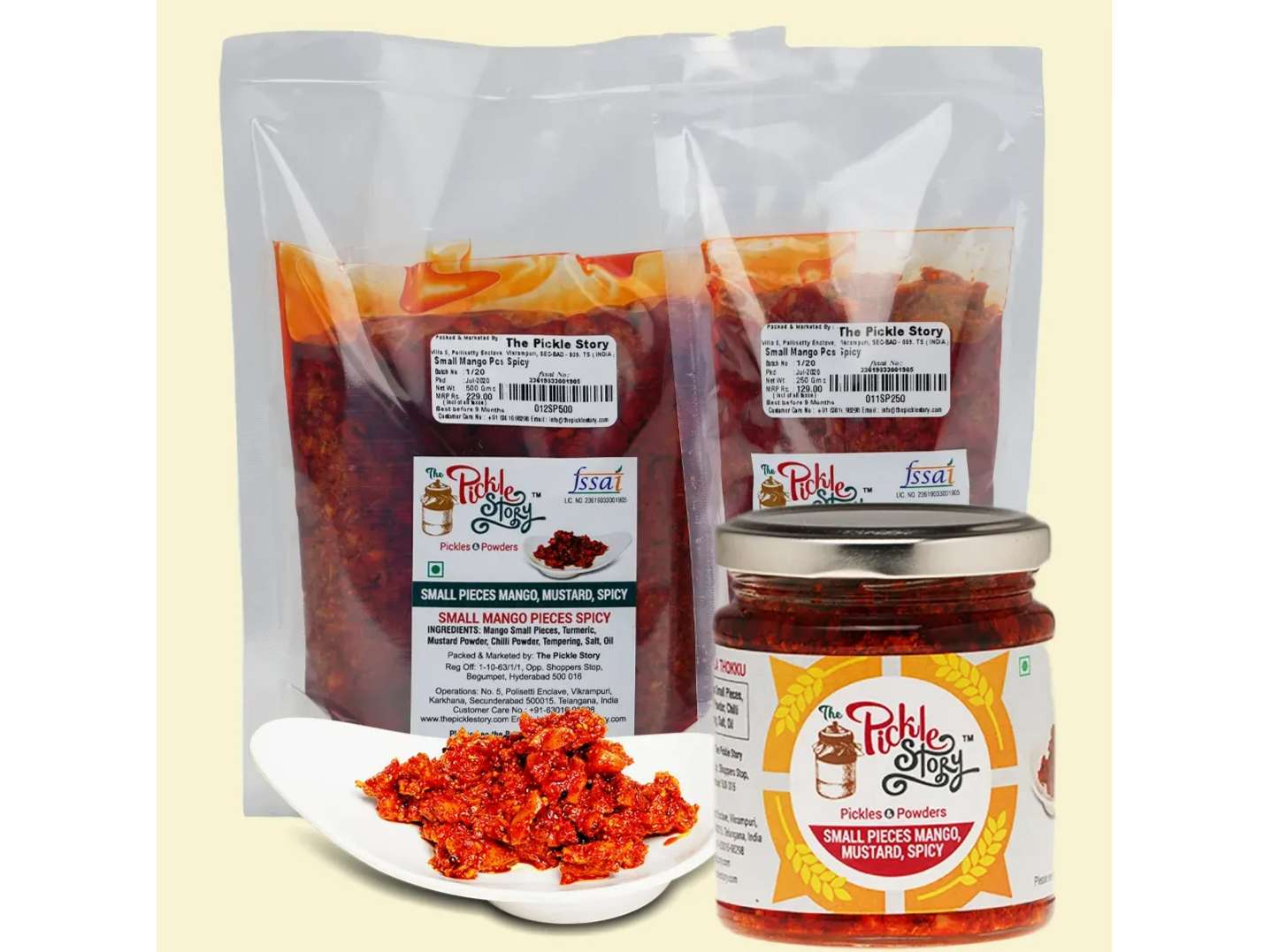 Small Mango Pieces Spicy Pickle 200 Grams view 2