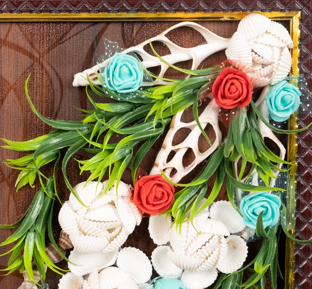 HOME DECOR WOODEN SEASHELL FRAME view 2