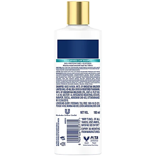Dove Dryness Care Shampoo, 180 Ml view 2