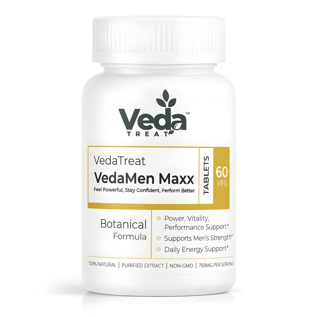 VedaTreat VedaMen Maxx Tablets for Men | Power, Vitality & Performance Support | 60 Veg Tablets view 2