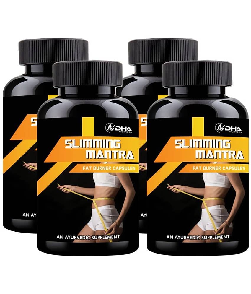Dha Ayurveda Slimming Mantra- Herbal Fat Cutter Capsule 120 No.S Pack of 4