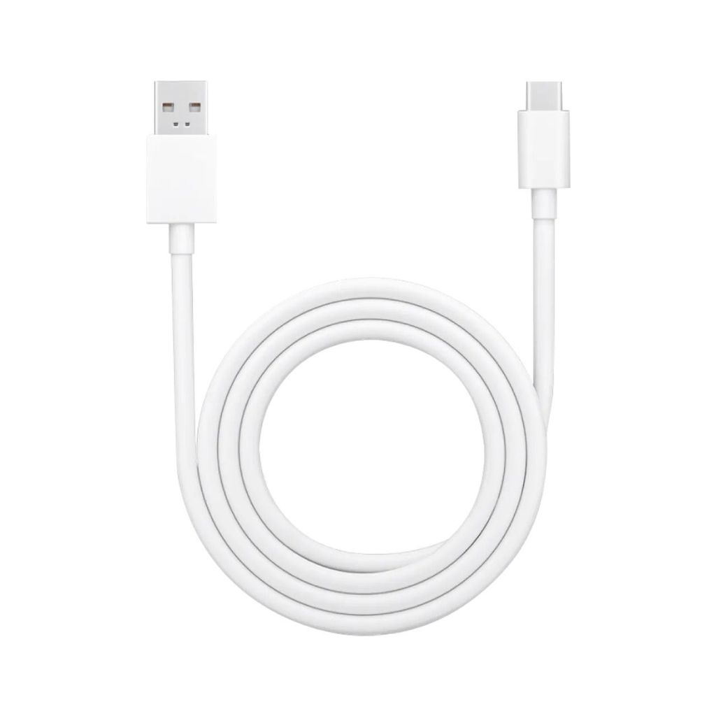 USB Type C Cable 5 A 1.1 m Type-C Cable With Fast Charging Speed (Compatible with All C Pin Mobiles, All Android C Pin Mobiles, White, One Cable) view 2