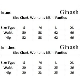 Ginash Cotton Elastane Women's Bikini Pantie (Pack of 3) view 2