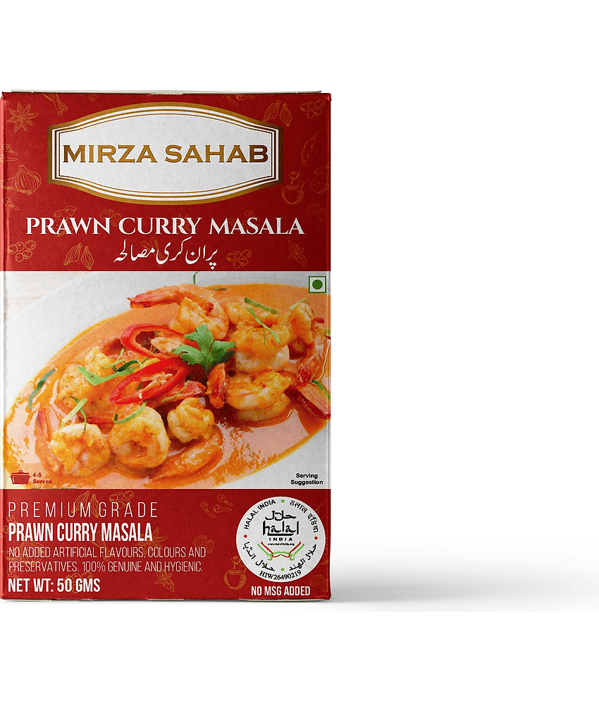 Mirza Sahab Prawn Curry Masala Instant Mix 50 gm Pack of 4 view 2