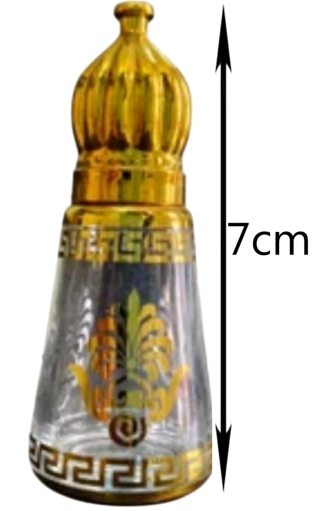 Mii Art Golden Splendor: 10ml Luxury Glass Perfume Bottle – Exquisite Refillable Decorative Container for Fine Fragrances(Pack of 1) view 2