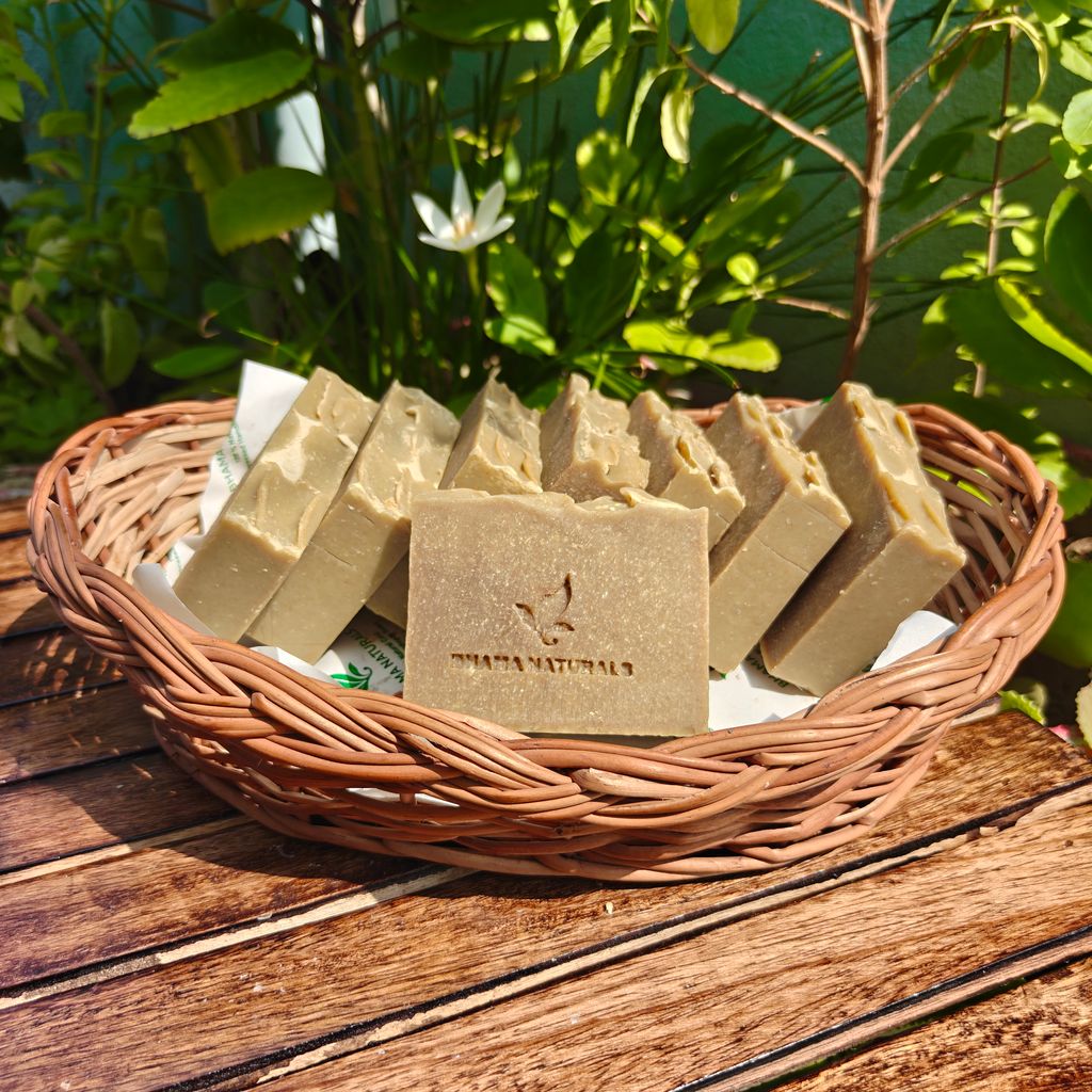 Bhama Naturals Kuppinataku (Kuppaimeni / Nettle Leaf) Cold Processed Handmade Soap with Shea Butter view 2