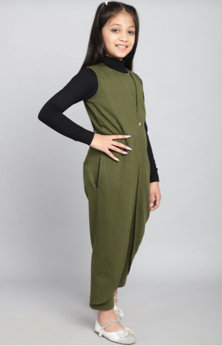 Girls Basic Jumpsuit view 2
