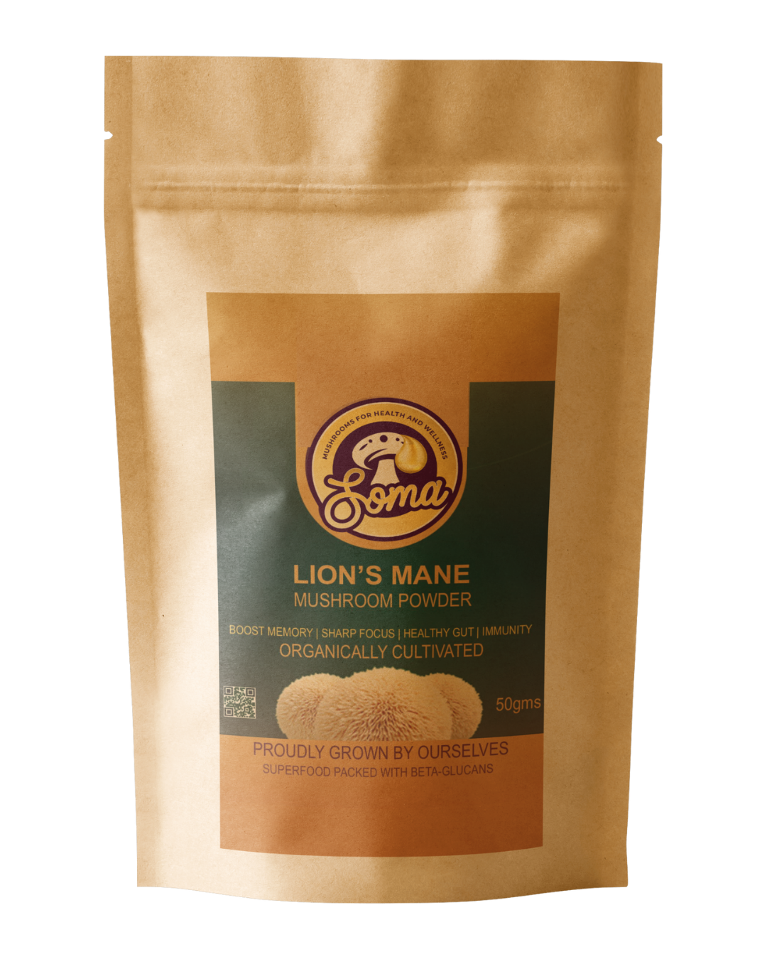 SomaShrooms Lions Mane Dried Powder